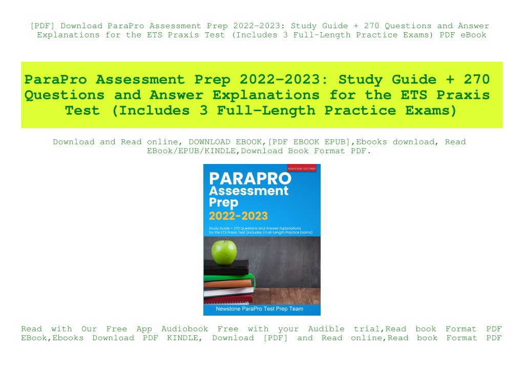 PPT - [PDF] Download ParaPro Assessment Prep 2022-2023 Study Guide 270 ...