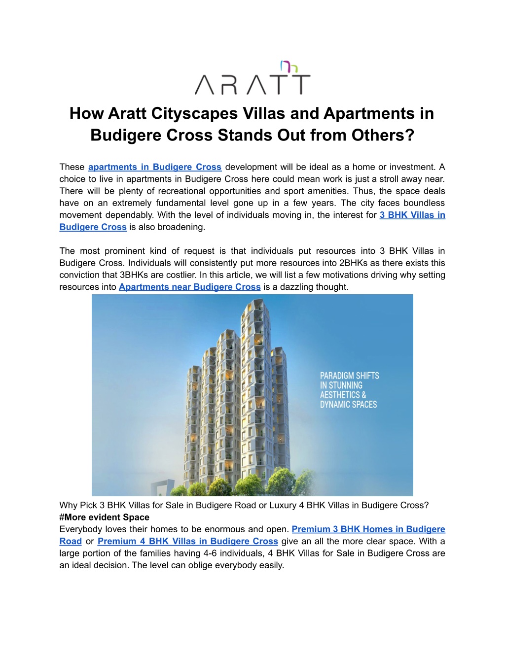 PPT How Aratt Cityscapes Villas and Apartments in Budigere Cross