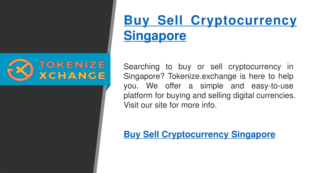 how to sell cryptocurrency in singapore