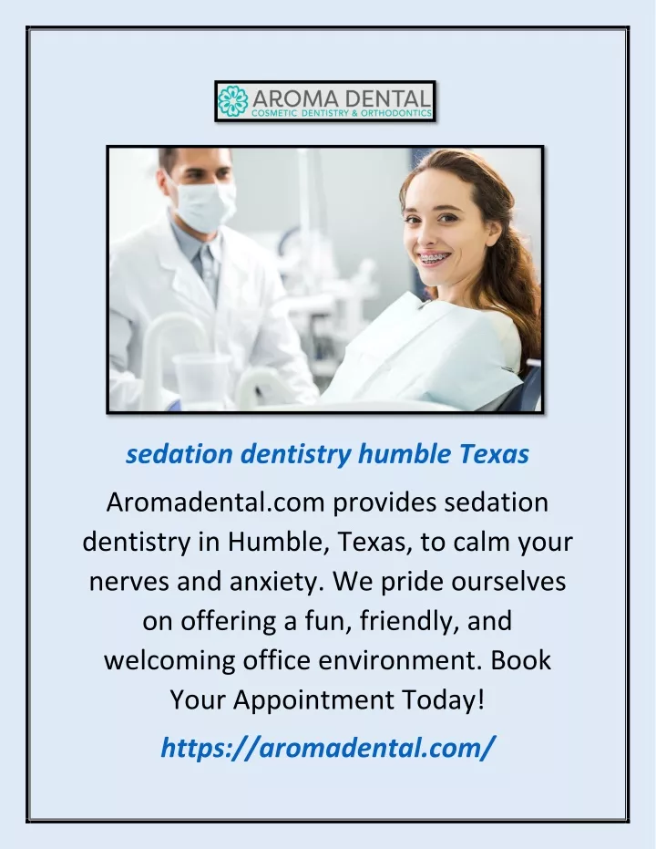 PPT Sedation Dentistry Humble Texas PowerPoint