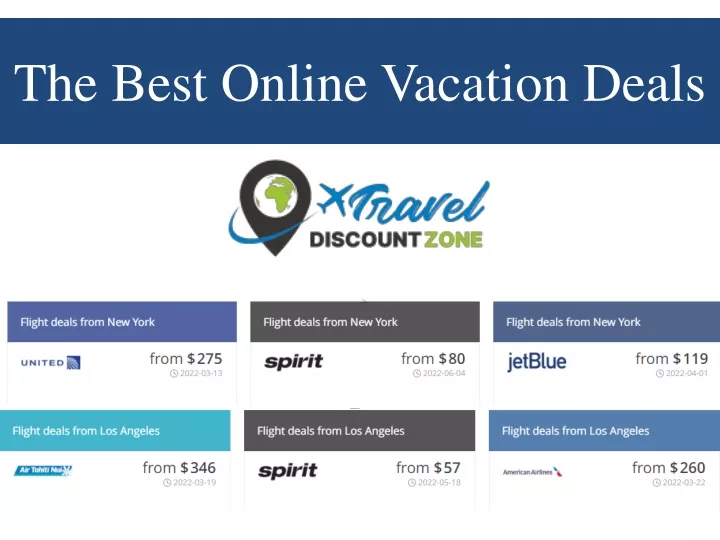 PPT The Best Online Vacation Deals PowerPoint Presentation, free