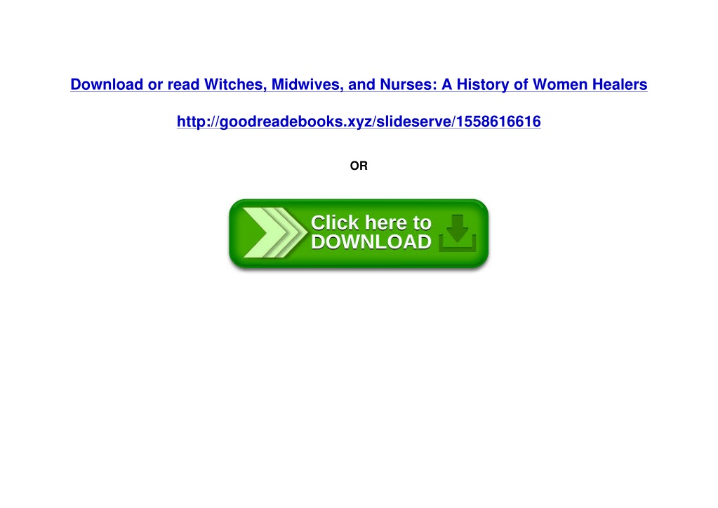 witches midwives and nurses a history of female healers