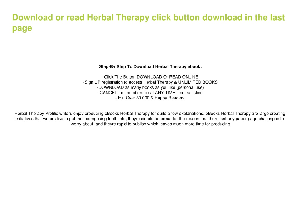 PPT - [PDF] Download Herbal Therapy by Lynne Dunphy PowerPoint ...