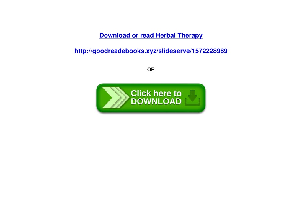 PPT - [PDF] Download Herbal Therapy by Lynne Dunphy PowerPoint ...