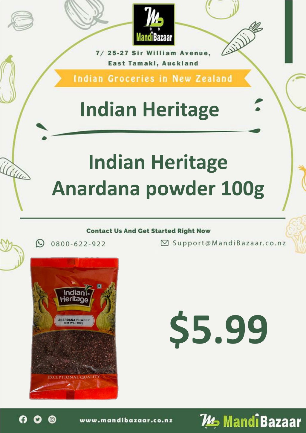 PPT - Indian Heritage Anardana powder 100g - Mandi Bazaar PowerPoint ...
