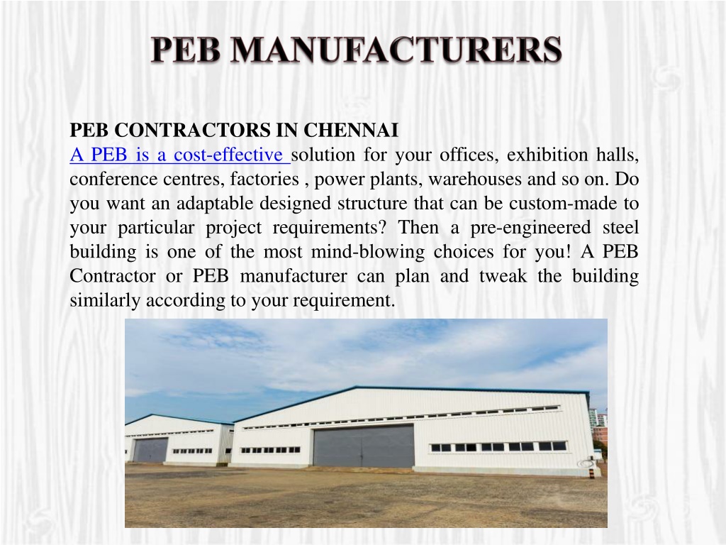 PPT - PEB Manufacturers, PEB Contractors, PEB Manufacturing Company ...