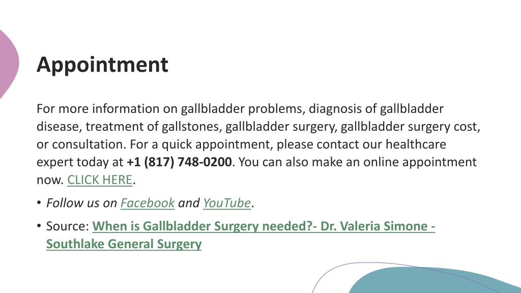 PPT - When Is Gallbladder Surgery Needed- Dr. Valeria Simone PowerPoint ...