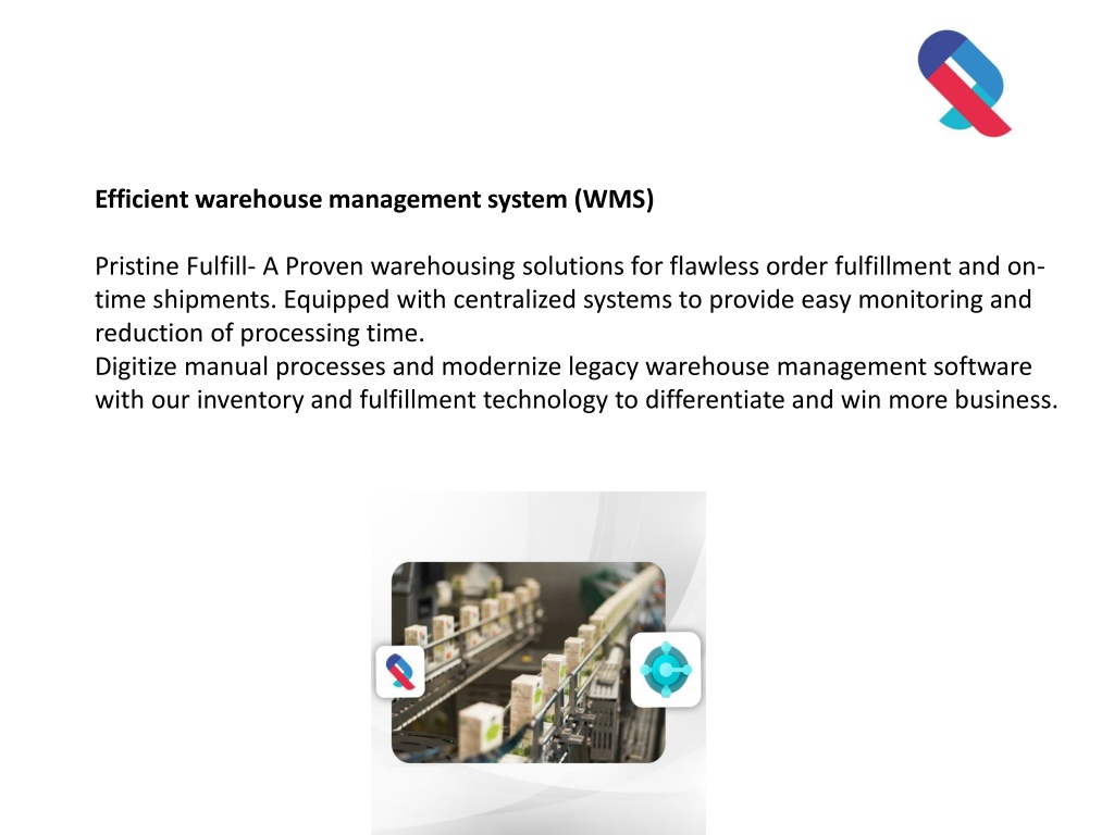 warehouse management system case study ppt