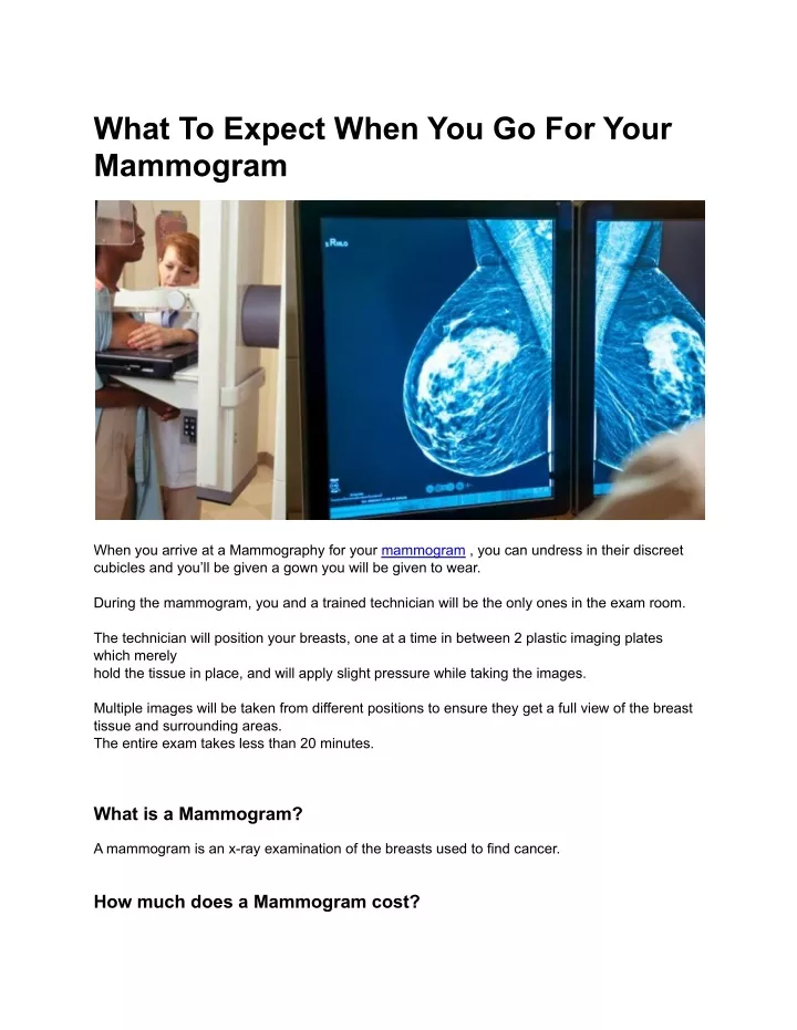 ppt-what-to-expect-when-you-go-for-your-mammogram-powerpoint