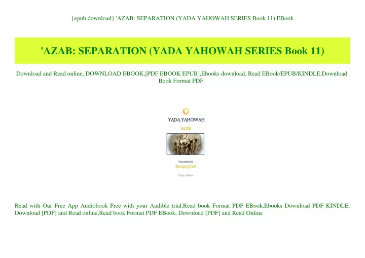 ppt-epub-download-azab-separation-yada-yahowah-series-book-11