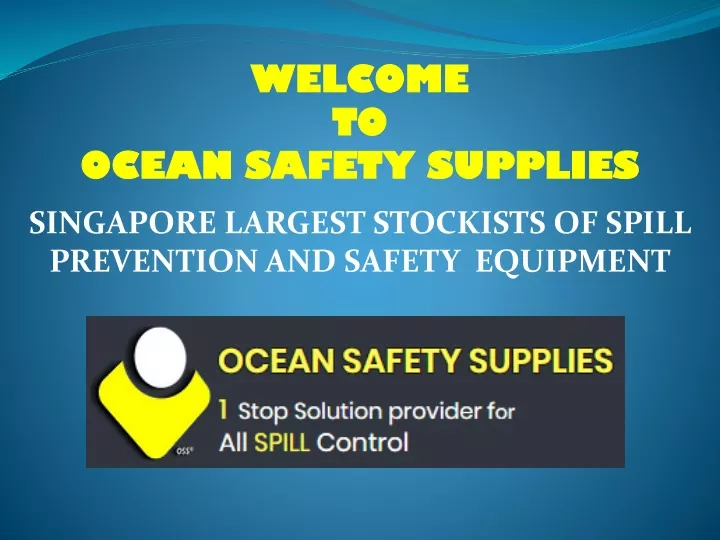 welcome to ocean safety supplies n.