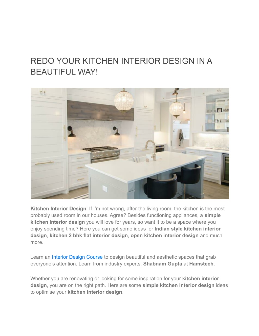 PPT - REDO YOUR KITCHEN INTERIOR DESIGN IN A BEAUTIFUL WAY (1 ...
