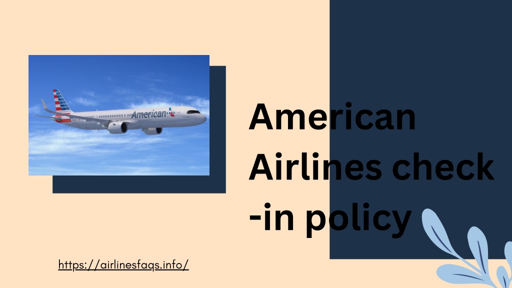 PPT American Airlines checkin policy PowerPoint Presentation, free