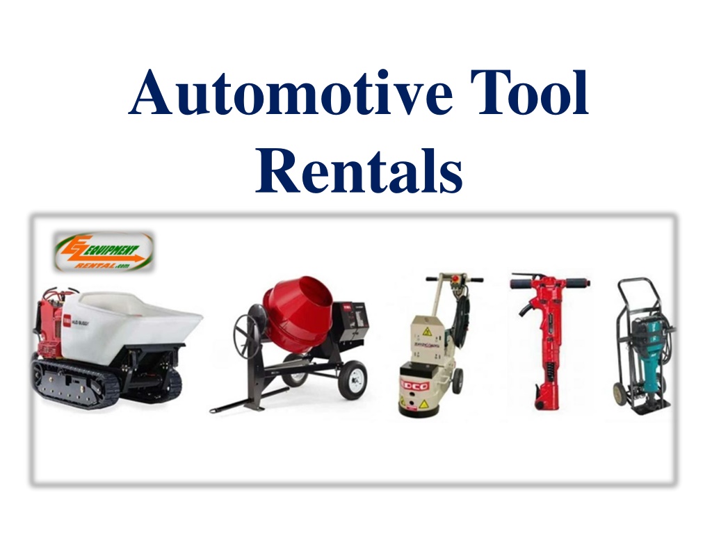 PPT Automotive Tool Rentals PowerPoint Presentation, free download