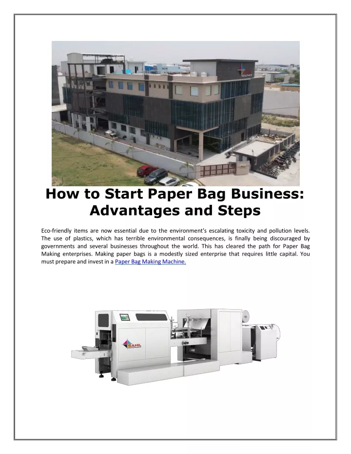 PPT - How to Start Paper Bag Business Advantages and Steps PowerPoint Presentation - ID:11785716