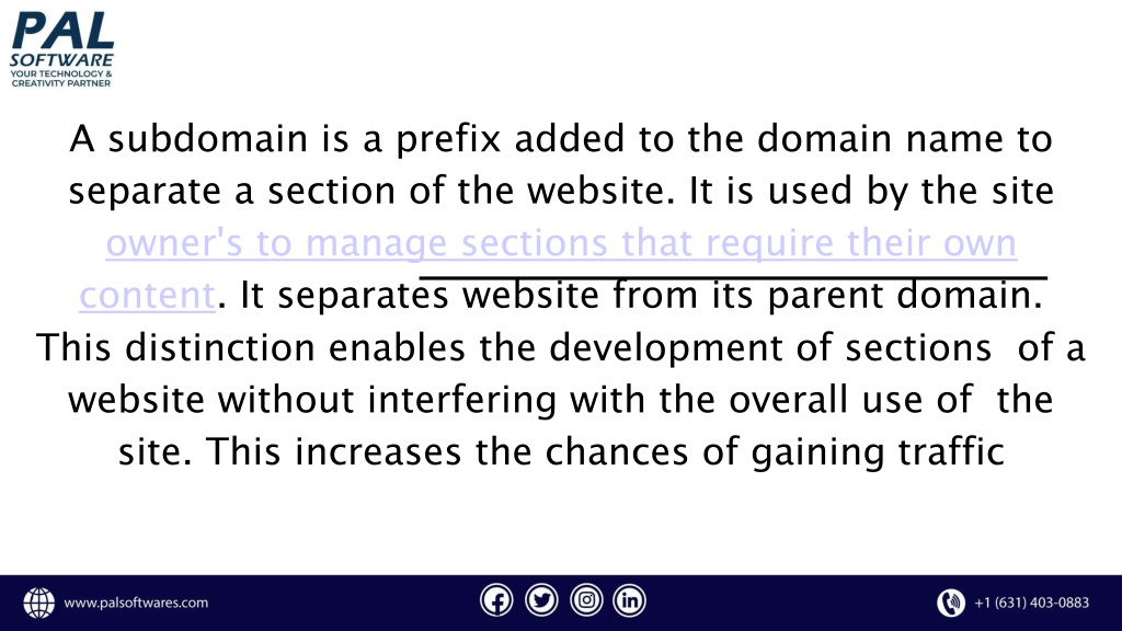 PPT - What Is Subdomain And Its Use? PowerPoint Presentation, Free ...