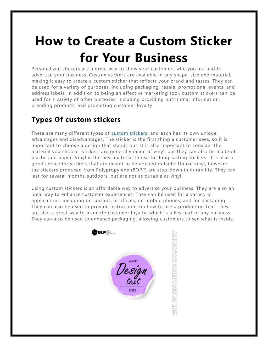 PPT - How To Create A Custom Sticker For Your Business PowerPoint ...