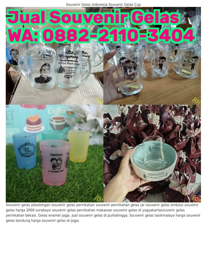 Ppt O882~2iio~౩ԿoԿ Wa Souvenir Pernikahan Gelas Murah Tangerang Harga Souvenir Gel 3542