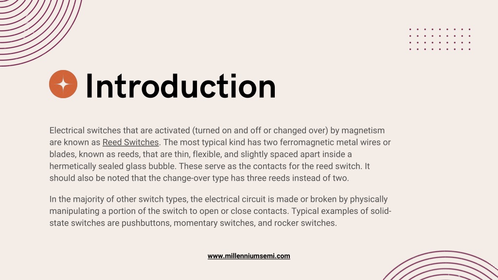 PPT - A Complete Guide to Reed Switches by Millennium Semiconductors ...