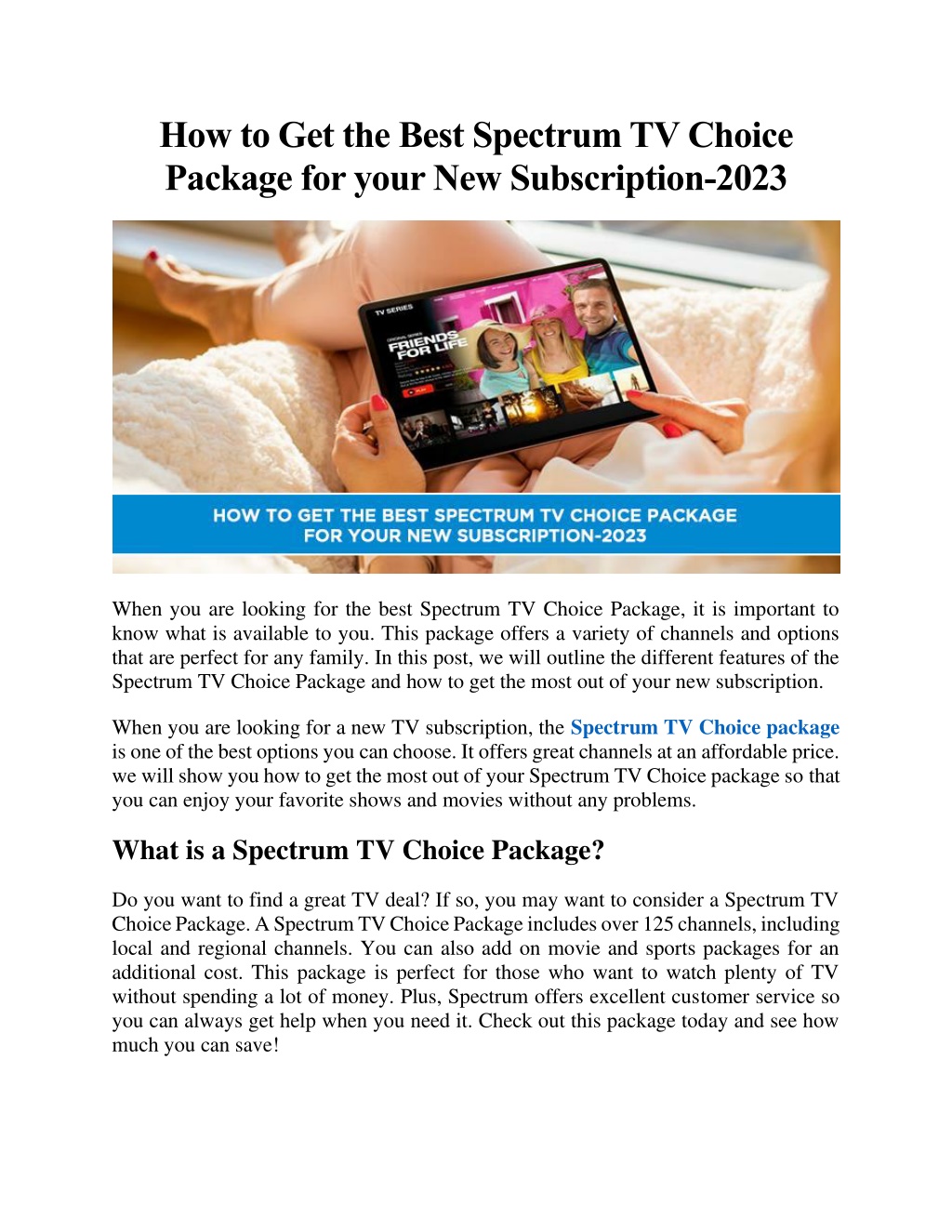 PPT Spectrum TV Choice Channels List & Package for 2023 PowerPoint