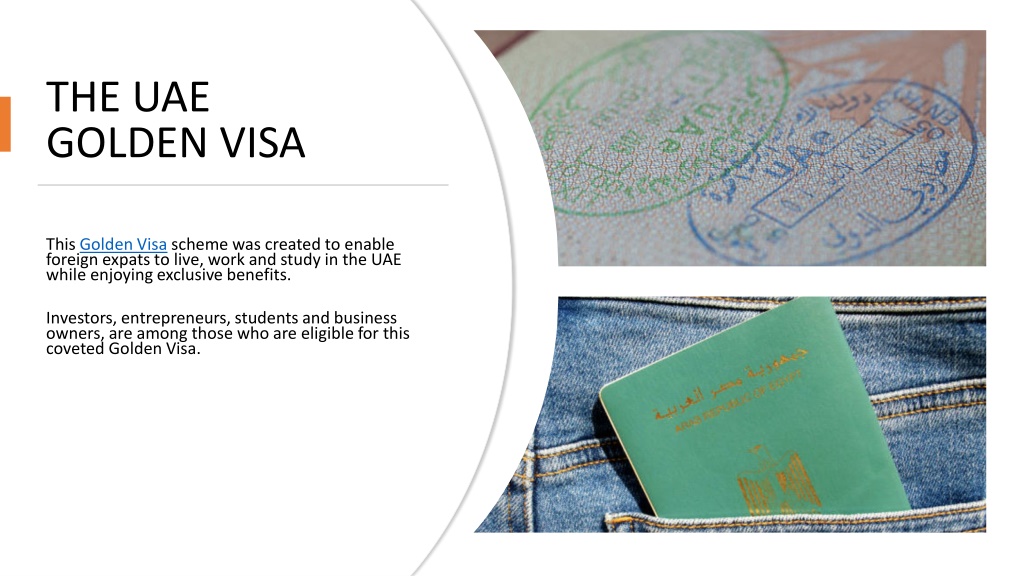 PPT - Discover The Main Benefits Of The Uae Golden Visa PowerPoint ...