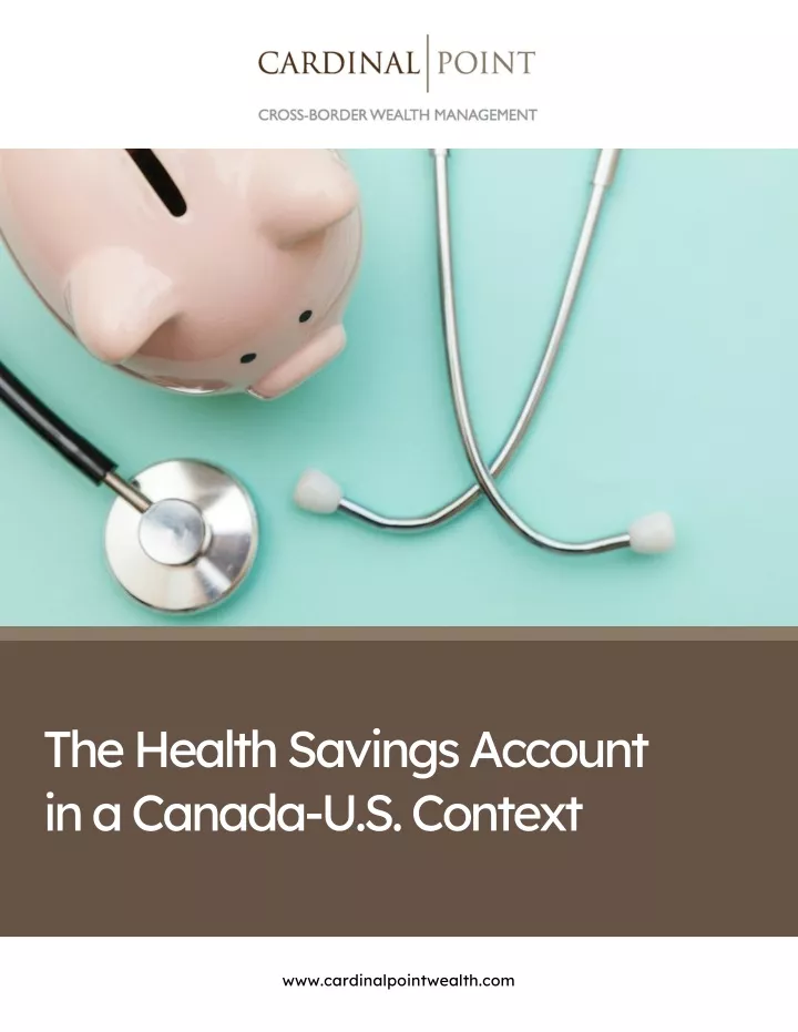 PPT The Health Savings Account in a CanadaU.S. Context EBook