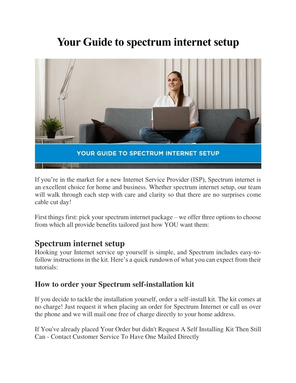 PPT - Your Guide to spectrum internet setup PowerPoint Presentation