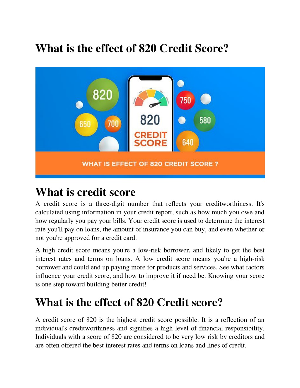 ppt-what-is-the-effect-of-820-credit-score-powerpoint-presentation