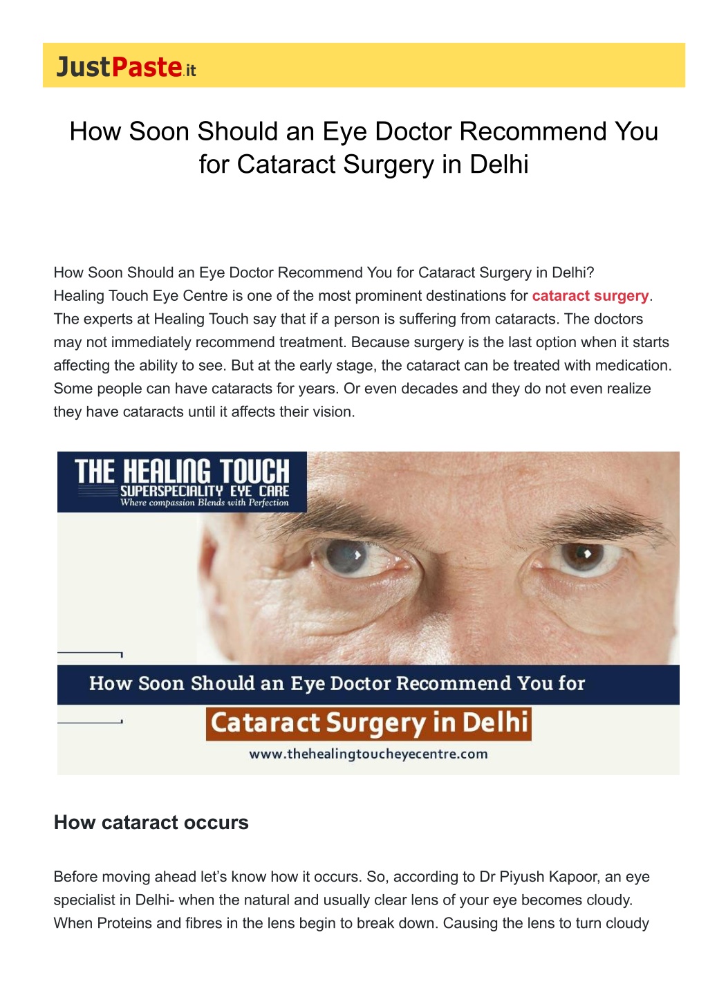 PPT - Cataract Surgery Cost in Delhi PowerPoint Presentation, free ...