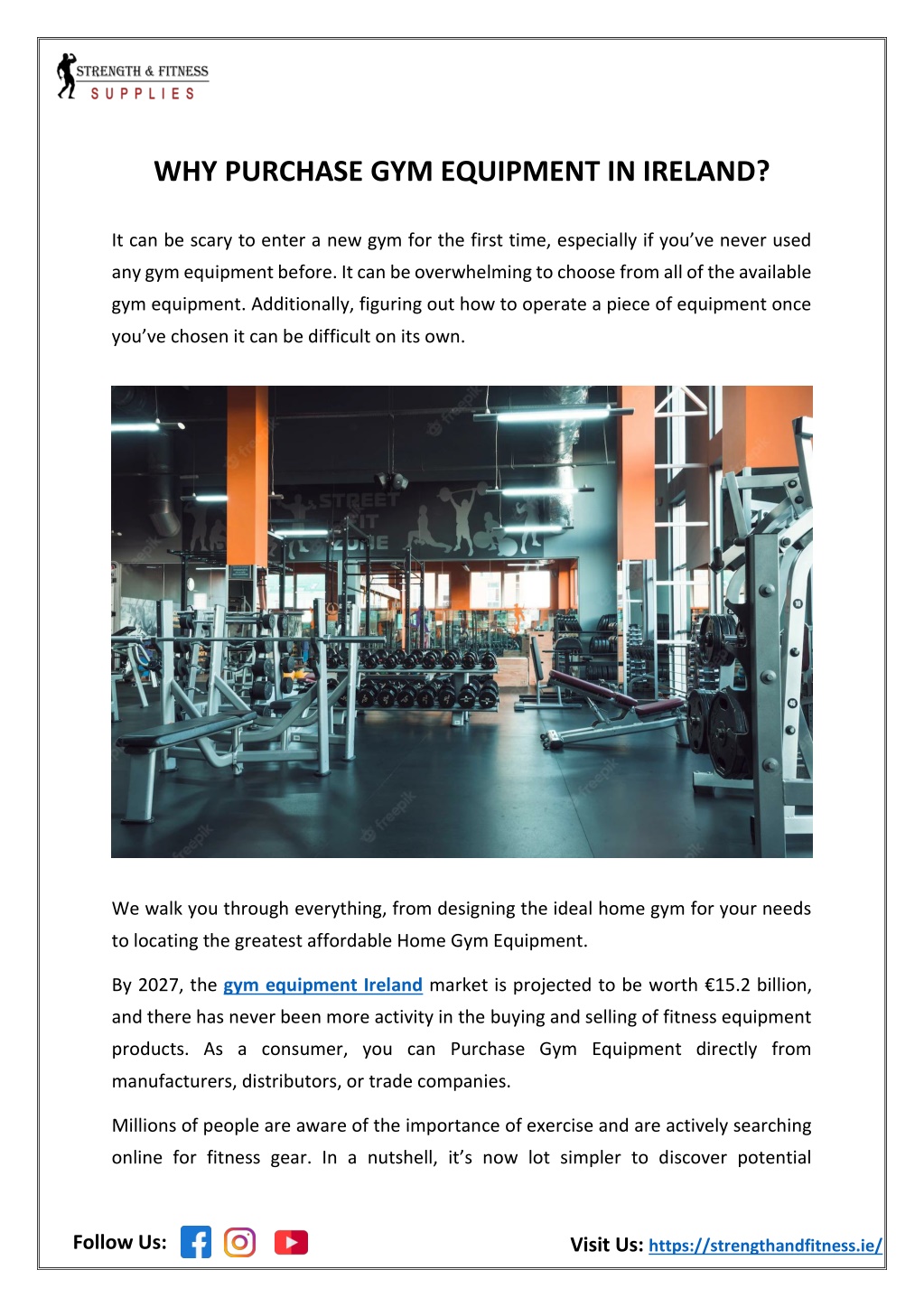 PPT Why Purchase Gym Equipment in Ireland PowerPoint Presentation