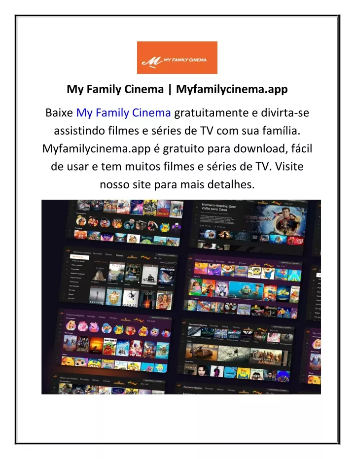 my family cinema login