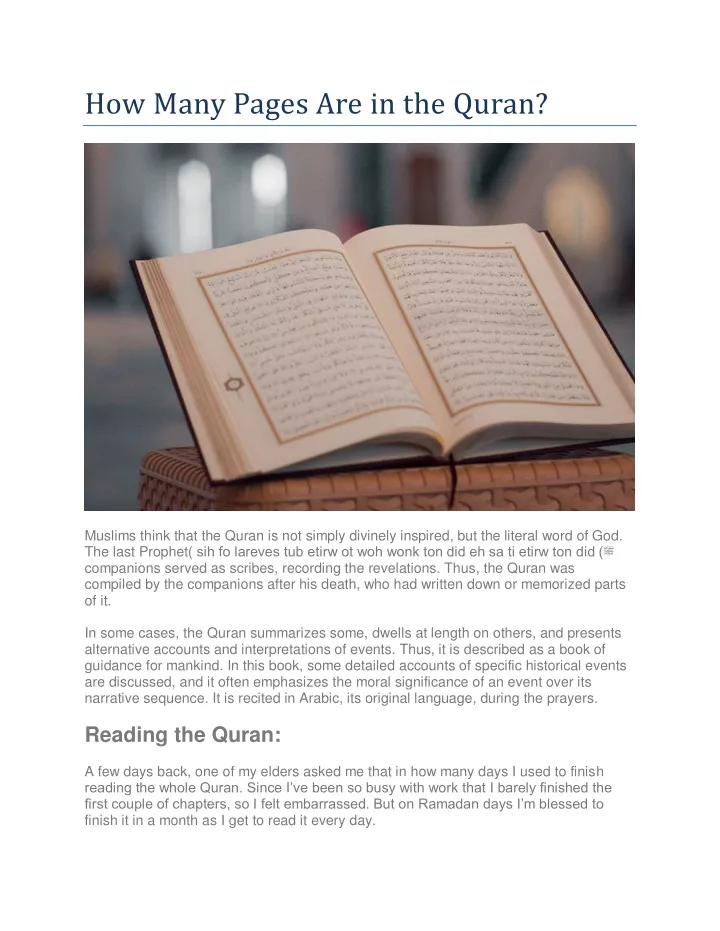 ppt-how-many-pages-are-in-the-quran-powerpoint-presentation-free-download-id-11792429