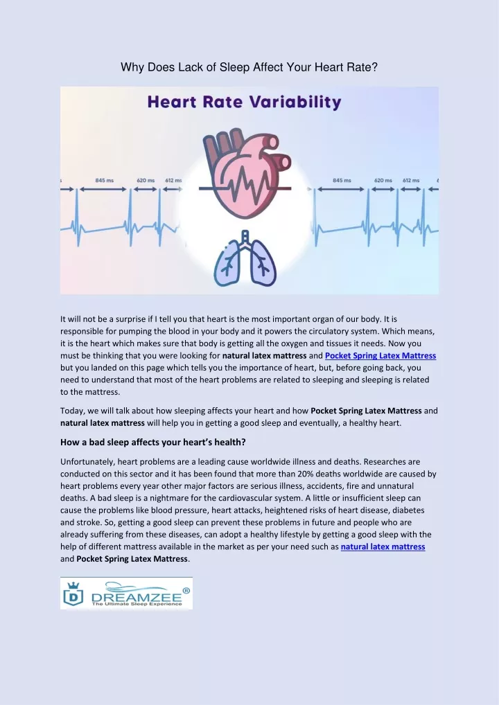 PPT - Why Does Lack of Sleep Affect Your Heart Rate PowerPoint ...