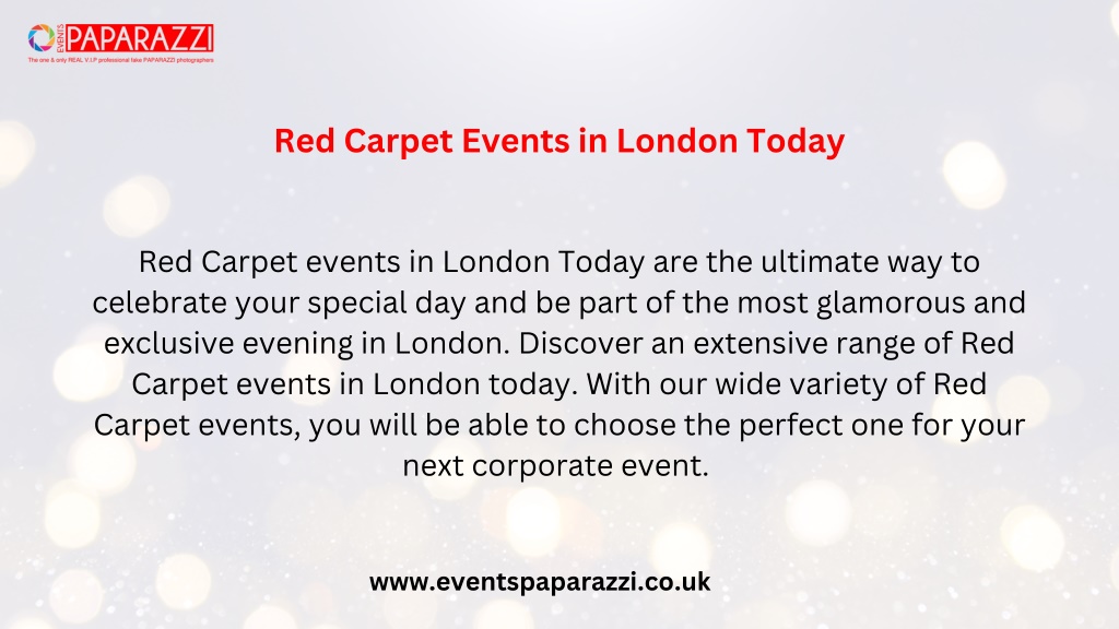 PPT Red Carpet Events in London Today PowerPoint Presentation, free