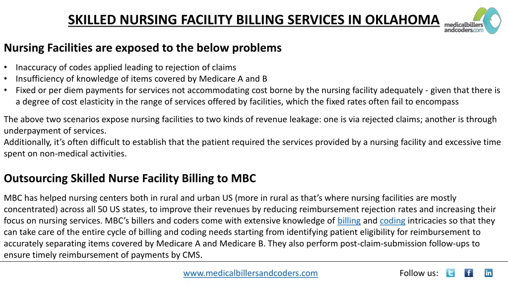 PPT - SKILLED NURSING FACILITY BILLING SERVICES IN OKLAHOMA, OK ...