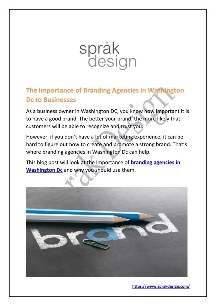 the importance of branding agencies in washington n.