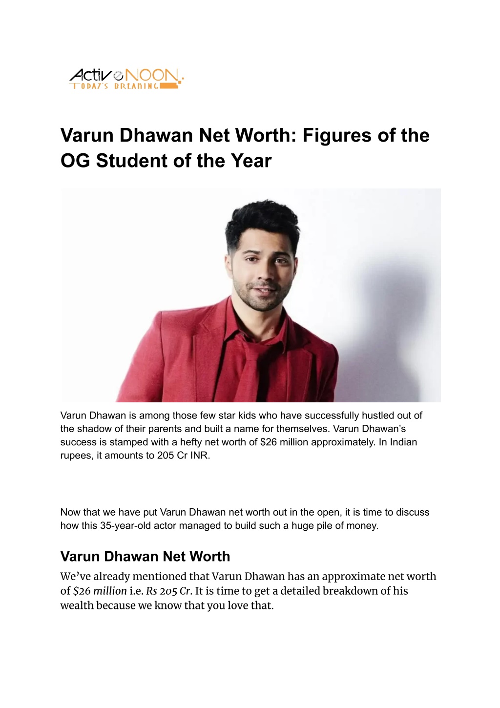 Varun Dhawan named brand ambassador of Lux Cozi