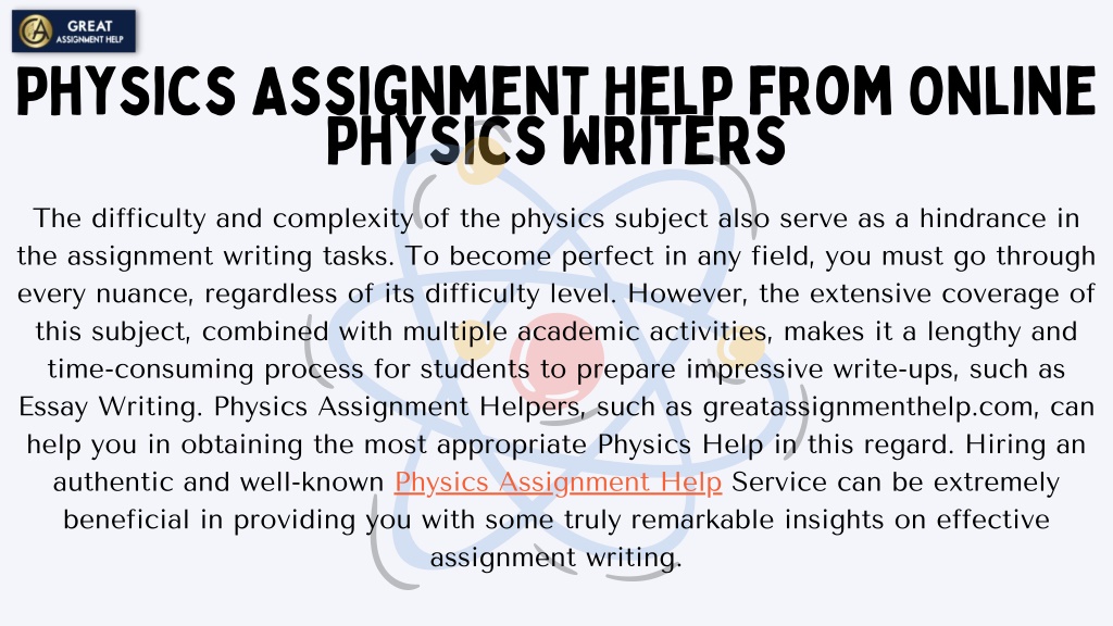 online physics assignment help jobs