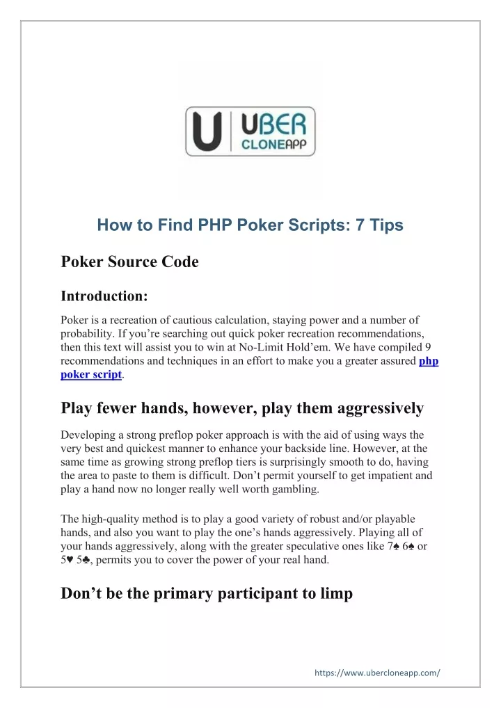 ppt-how-to-find-php-poker-scripts-7-tips-powerpoint-presentation