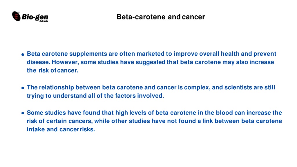 PPT How much betacarotene should you take a day? PowerPoint