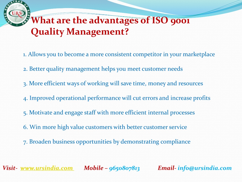 PPT - ISO 9001 - Quality Management System PowerPoint Presentation ...