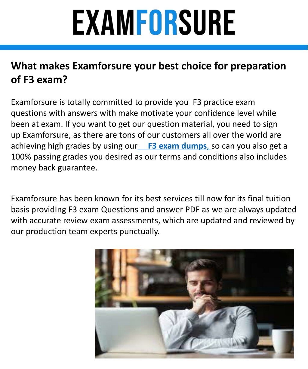 F3 Exam Dumps Pdf