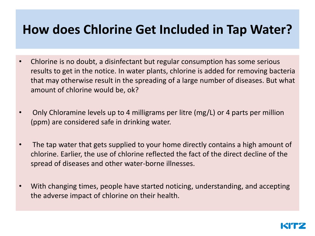 PPT Know The Risks Associated With Chlorine In Your Tap Water