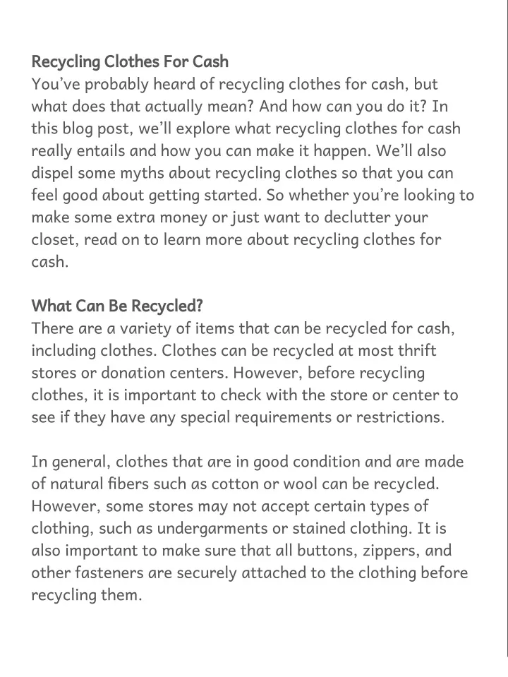 ppt-recycling-clothes-for-cash-powerpoint-presentation-free-download