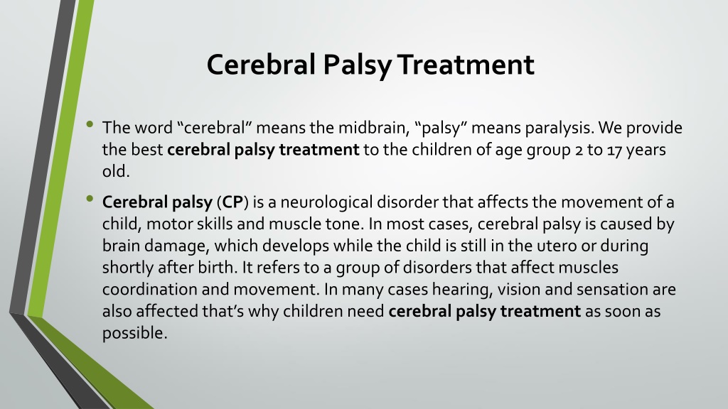 PPT - Best Cerebral Palsy Treatment Center In Chandigarh India | IIAHP ...