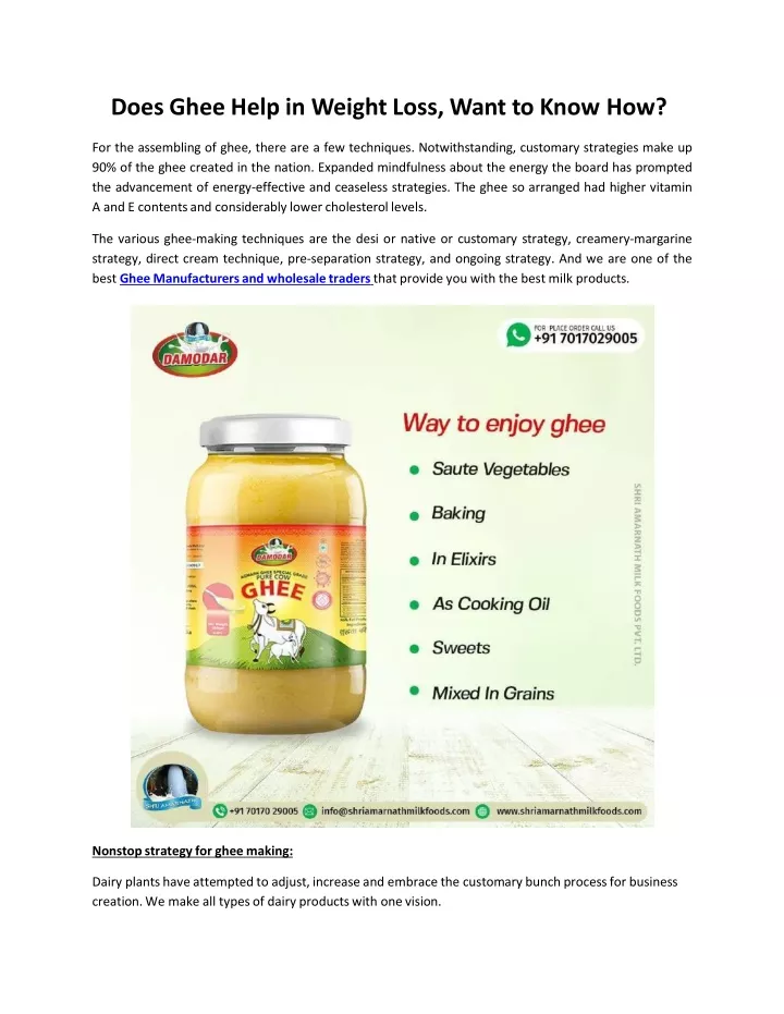 ppt-does-ghee-help-in-weight-loss-powerpoint-presentation-free