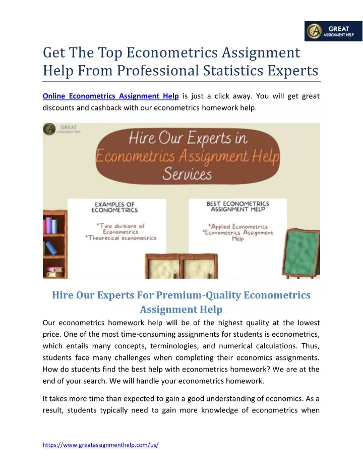 PPT Get The Top Econometrics Assignment Help From Professional