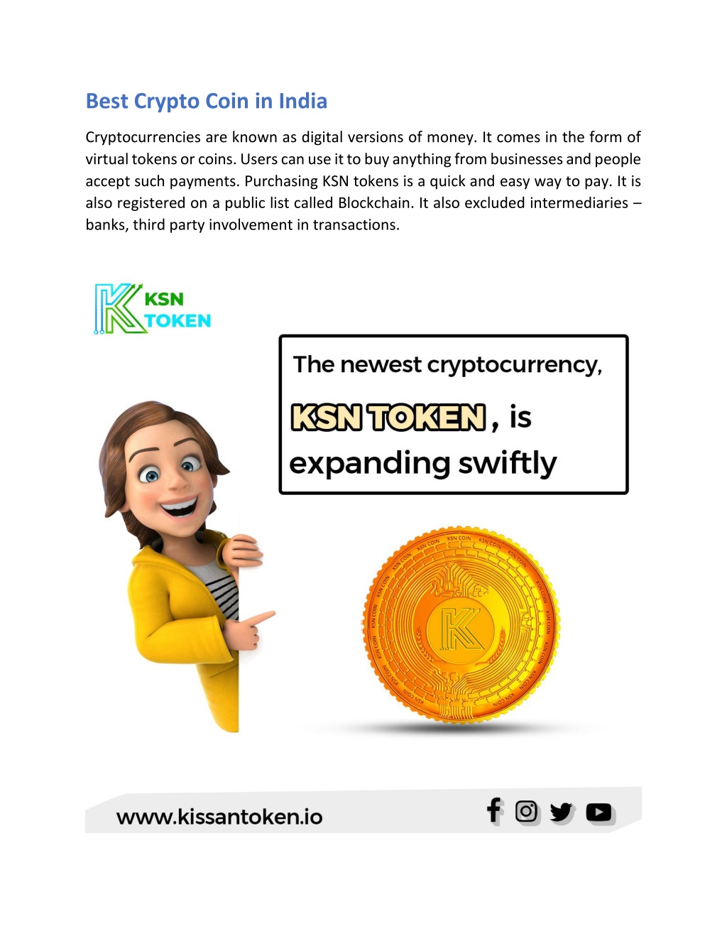 PPT Best Crypto Coin in India PowerPoint Presentation, free download