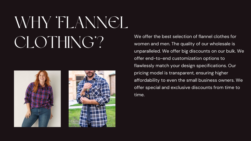 PPT - What Makes Flannel Clothing Manufacturers so Popular? PowerPoint ...