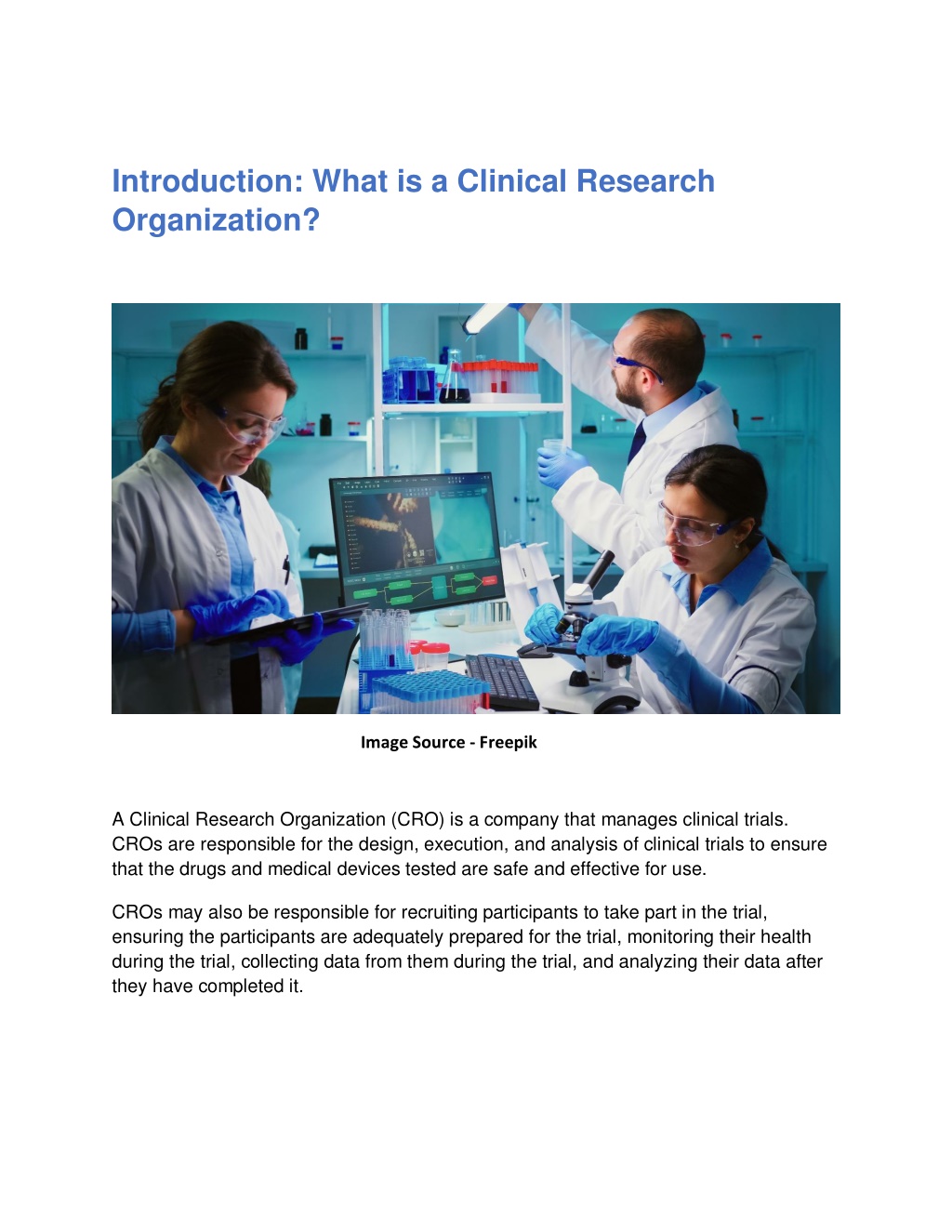 how do clinical research organizations work